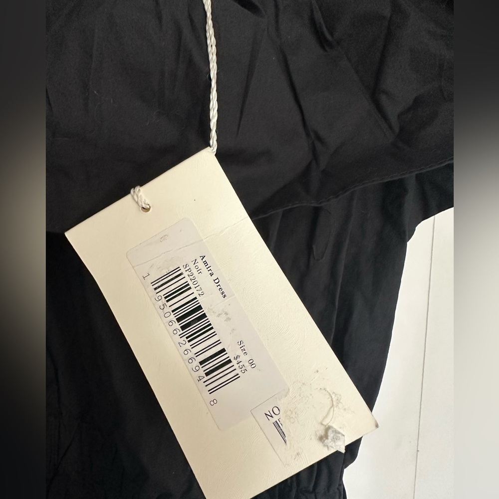 Ulla Johnson Amira Poplin Ruffle Black‎ Midi Dress- NWT - Picture 9 of 12